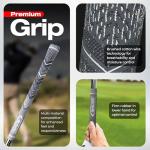 ALVO GOLF Stealth Black - Individual Golf Wedges 70 Degree - Wedge Mens Golf - Sand and lob Wedge Golf Club for Men - Premium Grip (Black 70 Degree, Individual Wedge)