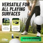 BirTee Golf Tees - PRO Speed Plus with Flexibility & Durability - 8 Pack. Indoor Golf Tees/Golf Simulator Tees/Winter Plastic Golf Tees (Green)