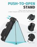 Findway Small Golf Bag Lightweight Pitch and Putt Golf Bag with Stand, 3 Way Golf Stand Bag for Extra Storage in a Smaller Size,Adjustable Straps, Golf Gifts for Men and Women