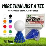 BirTee Golf Tees - PRO Speed Plus with Flexibility & Durability - 8 Pack. Indoor Golf Tees/Golf Simulator Tees/Winter Plastic Golf Tees (Green)