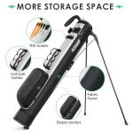 Findway Golf Stand Bag, Small Golf Bag for The Driving Range, Par 3 and Executive Courses, Lightweight Golf Club Carry Bag with Ball Holder and Pockets for Men Women