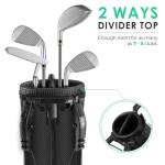 Findway Golf Stand Bag, Small Golf Bag for The Driving Range, Par 3 and Executive Courses, Lightweight Golf Club Carry Bag with Ball Holder and Pockets for Men Women