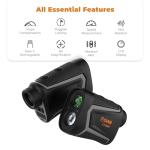CIGMAN Golf Rangefinder with Slope, 850 Yards Laser Golf & Hunting Rangefinder, Flag Pole Locking Vibration, USB Rechargeable Range Finder with 6X Magnification, Lightweight