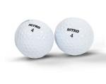Nitro Long Distance High-Durability Golf Balls (15PK) All Levels Ultimate Distance Titanium Core High Velocity Great Stop & Sticking Ability Golf Balls USGA Approved-Total of 15-White