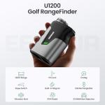 EENOUR Golf Range Finder with Slope, 1200 Yards Golf Rangefinder, Laser Rangefinders with Magnet and Pin Lock Vibration, 7X Magnification, Rechargeable Compact Portable Range Finder Golfing