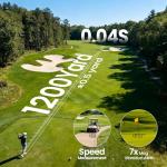 EENOUR Golf Range Finder with Slope, 1200 Yards Golf Rangefinder, Laser Rangefinders with Magnet and Pin Lock Vibration, 7X Magnification, Rechargeable Compact Portable Range Finder Golfing
