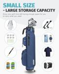 Findway Small Golf Bag Lightweight Pitch and Putt Golf Bag with Stand, 3 Way Golf Stand Bag for Extra Storage in a Smaller Size,Adjustable Straps, Golf Gifts for Men and Women