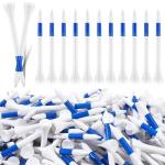 Mudder 600 Pack Golf Tees Bulk Wooden Golf Tees Multicolor Wood for Men Balls Accessories (3-1/4 Inch,Blue,White)