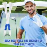 Mudder 600 Pack Golf Tees Bulk Wooden Golf Tees Multicolor Wood for Men Balls Accessories (3-1/4 Inch,Blue,White)