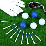 Mudder 600 Pack Golf Tees Bulk Wooden Golf Tees Multicolor Wood for Men Balls Accessories (3-1/4 Inch,Blue,White)