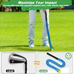 Cusprtm Golf Rope Swing Trainer, Professional Golf Swing Rope Training Aid to Improve Speed, Tempo, Rhythm, Flexibility and Strength, Golf Warm-Up Practice Equipment for Golfers of All Levels (Blue)