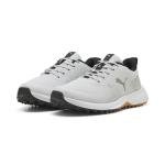 Puma Golf Men's Fusion Grip 6 Golf Shoe, Feather Gray-Puma Black-Gum, 14