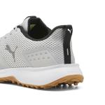 Puma Golf Men's Fusion Grip 6 Golf Shoe, Feather Gray-Puma Black-Gum, 14