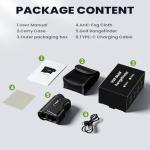 VXF Golf Rangefinder with Slope, 1200 Yards with Flag Lock Vibration (Class 1 Safe Laser), 6.5X Magnification, USB-C Rechargeable (Golf Accessories for Men)