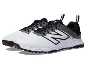 New Balance Men's Fresh Foam Contend v2 Golf Shoe, 12 4E, White/Black