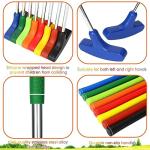 Hiboom 8 Pack Golf Putter Bulk Putter for Left and Right Handed Golfers with 8 Practice Golf Balls(33 Inch,Multi Color)