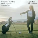 Precise AMG Ladies Complete Right Handed Golf Club Set | Complete Regular & Petite Womens Golf Clubs Set | w/ 3 HC's, Lightweight Shafts & Spacious Stand Bag w/Storage Pockets & Dual Carrying Straps