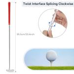 Golf Putters, 2 Pack Putters for Men & Women Two-Way Mini Putter Right or Left Handed Golfers with 2 Practice Golf Balls for Teenagers and Adults(Red and Blue)