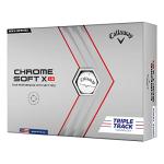 Callaway 2022 Chrome Soft X LS Triple Track Dozen Golf Balls White