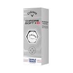 Callaway 2022 Chrome Soft X LS Triple Track Dozen Golf Balls White