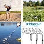 PGM 3 Club Wedge Set for Men Right Handed with 52 56 60 Degrees, CNC Milled Full Face Approach Stand Lob Golf Wedge for High Forgiveness and Spin