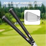 PGM 3 Club Wedge Set for Men Right Handed with 52 56 60 Degrees, CNC Milled Full Face Approach Stand Lob Golf Wedge for High Forgiveness and Spin