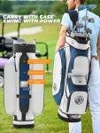 Golf Cart Bag, 15 Way Top Lightweight Golf Bag, Golf Club Cart Bags for Men Women with Full-Length Dividers, Dedicated Putter Well, Rain Cover