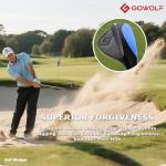 Gowolf Golf Wedges 52, 56, 60 Sets for Men, Premium Forged Full Face Golf Wedges Right Hand, Golf Gap Wedges Sand Wedge Lob Wedge, Golf Clubs CNC Milled Face for More Spin - Great Golf Gifts (Black)