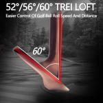 POSSOT 3 PCS Wedge Set or Individual Golf Wedges, Available in 52° Gap Wedge, 56° Sand Wedge and 60° Lob Wedge for Man and Woman Right Hand with Rubber Grip