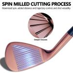 POSSOT 3 PCS Wedge Set or Individual Golf Wedges, Available in 52° Gap Wedge, 56° Sand Wedge and 60° Lob Wedge for Man and Woman Right Hand with Rubber Grip