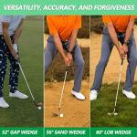 POSSOT 3 PCS Wedge Set or Individual Golf Wedges, Available in 52° Gap Wedge, 56° Sand Wedge and 60° Lob Wedge for Man and Woman Right Hand with Rubber Grip