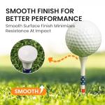 FINGER TEN Bamboo Golf Tees Wood 2 3/4 3 1/4 Inch Wooden Tee Color Bulk 250/500/1000/2000 Count for Men Women Kids (American Flag, 500 Count(3 1/4 Inch))