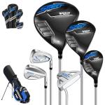 PGM 10 Piece Professional Complete Golf Club Set for Children Youth Junior(Age 9-13) Right Handed with Golf Stand Bag and Covers, R&A and USGA International Golf Set Certificated