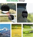 Golf Rangefinder with Slope, 7X Magnification High Transmittance, 1300 Yards Laser Range Finder for Golf Hunting Range Distance Measurement Flag Pole Lock Vibation (Grey)