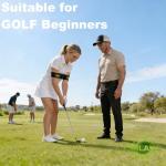 Crilano Golf Swing Training Aid, Adjustable 2026 Essential Golf Training Ball Smart Ball Golf Accessories Fix Chicken Wing Improve Swing Stability Assist Golf Swing Trainer for Beginner (T1)