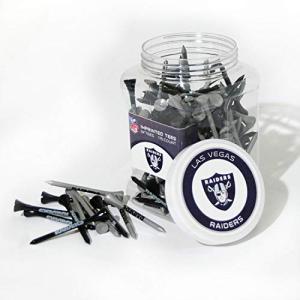 Team Golf NFL Las Vegas Raiders Jar Of 175 Golf Tees 2-3/4" Golf Tees, 175 Pack, Regulation Size, Multi Team Colors