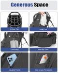 Findway 14 Way Golf Stand Bag [Upgrated Generous Space] Lightweight Golf Bag with Stand, Durable Golf Club Bag with Padded Dual Strap & Rain Cover for Men and Women