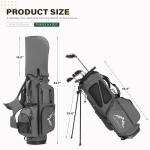 UNIHIMAL Golf Stand Bag with 7 Way Top Dividers, Lightweight Golf Bags for Men Women with Multiple Pockets, Dual Straps (Gray)
