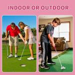 PGM Kids Junior Putter Golf Club Right Handed, Soft Grip Putter with Alignment line for Age 8-12, White Rose Pink JRTUG017