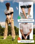 Golf Arm Band Training Aid for Swing Connection, Arm Connection Golf Trainer for Better Tempo, Ball Striking & Consistency, Easy Golf Swing Training Aid for Indoor Practice, Golf Gift for Golfers