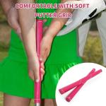 PGM Kids Junior Putter Golf Club Right Handed, Soft Grip Putter with Alignment line for Age 8-12, White Rose Pink JRTUG017