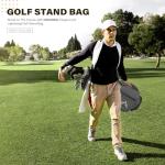 UNIHIMAL Golf Stand Bag with 7 Way Top Dividers, Lightweight Golf Bags for Men Women with Multiple Pockets, Dual Straps (Gray)