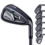 PGM Golf Clubs NSR III Golf Iron Set Thru Gap Wedge with Graphite Shafts for Right-Handed Golfers - S Flex