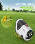 Acer Pro Golf Rangefinder with Slope Switch, Pin Lock Vibration - 1200 Yards Laser Range Finder Golf, 7X Magnification, Rechargeable Battery with Magnet Stripe, IP54 Waterproof, Golf Gifts for Men