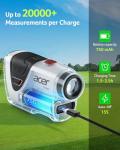 Acer Pro Golf Rangefinder with Slope Switch, Pin Lock Vibration - 1200 Yards Laser Range Finder Golf, 7X Magnification, Rechargeable Battery with Magnet Stripe, IP54 Waterproof, Golf Gifts for Men