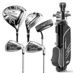 6-Piece Complete Golf Club Set for Men – Adult Golf Clubs with Stand Bag, Driver, Hybrid, 7/P Irons & Putter, Right Handed