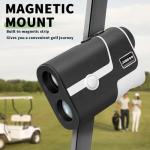 JUSDOO Golf Rangefinder with Slope, 1200 Yards Laser Rangefinder for Golfing and Hunting, 7X Magnification with High-Precision, Flag Pole Locking Vibration, Rechargeable Battary, with Carrying Case