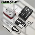 JUSDOO Golf Rangefinder with Slope, 1200 Yards Laser Rangefinder for Golfing and Hunting, 7X Magnification with High-Precision, Flag Pole Locking Vibration, Rechargeable Battary, with Carrying Case