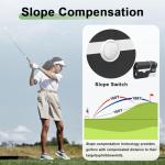 JUSDOO Golf Rangefinder with Slope, 1200 Yards Laser Rangefinder for Golfing and Hunting, 7X Magnification with High-Precision, Flag Pole Locking Vibration, Rechargeable Battary, with Carrying Case