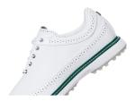 Adidas Unisex MC80 Spikeless Golf Shoes, Footwear White/Silver Metalic/Collegiate Green, 9.5